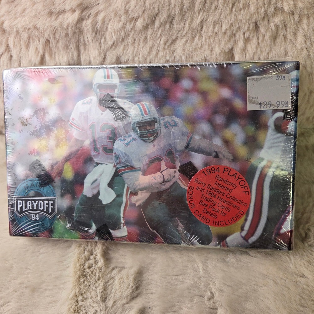 1994 Playoff Football Tekchrome Hobby Box 16 Packs Factory Sealed Barry Sanders